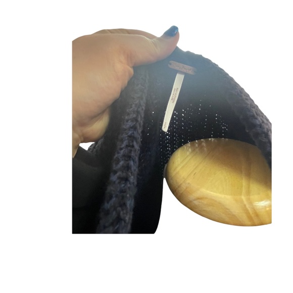 Free People Navy Blue Knit Cardigan - Picture 2 of 4